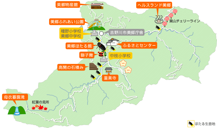 美郷地区地図