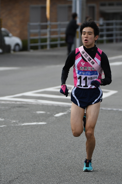 中学生エース、一般区間で奮闘！（勝浦町）