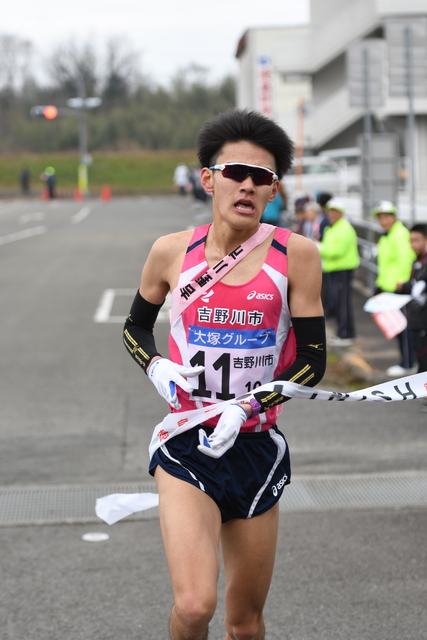 力走！最長区間を上位でゴール！（吉野川合同庁舎）