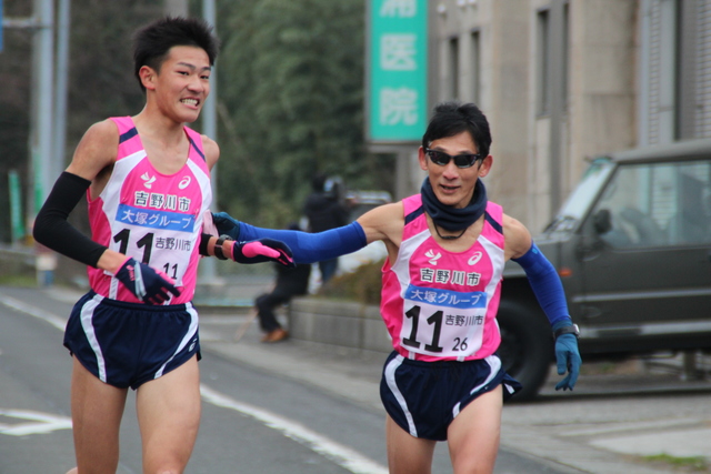 次のゴールへ、先輩、お願いします！（江口駅前）