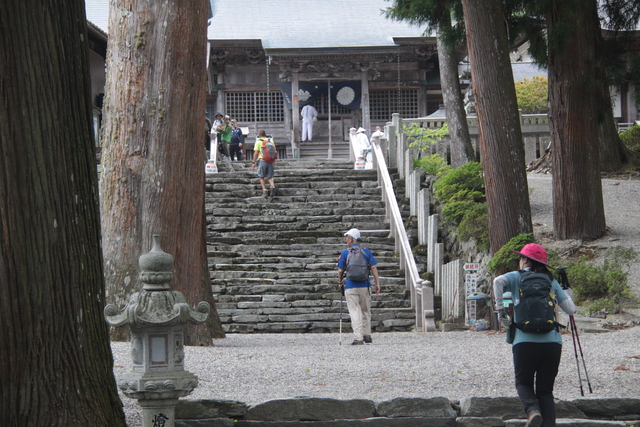 焼山寺に到着。（山道コース）