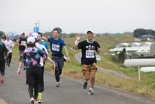声援を受けながらレースを満喫