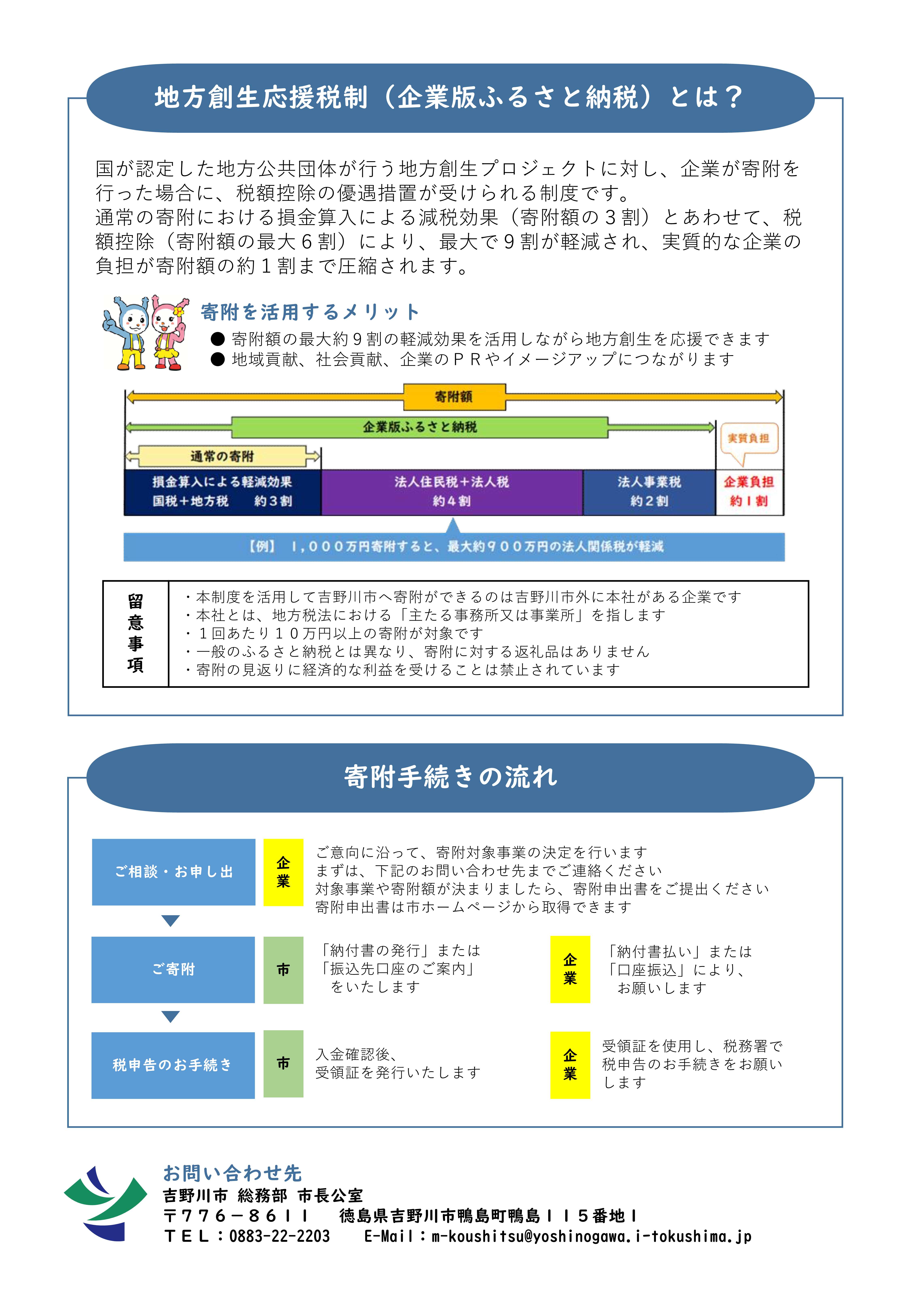 企業版ふるさと納税（パンフレット）画像②