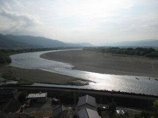善入寺島　岩の鼻展望台からの風景
