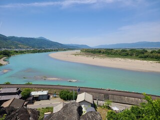 善入寺島　岩の鼻展望台からの風景